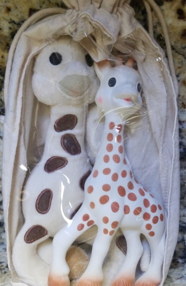 NWOT Sophie La Girafe Set.